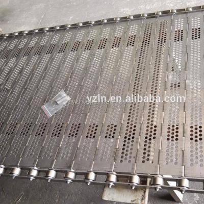 China Stainless Steel Plate Conveyor Belt With Stainless Steel , Food Processing Oven for sale