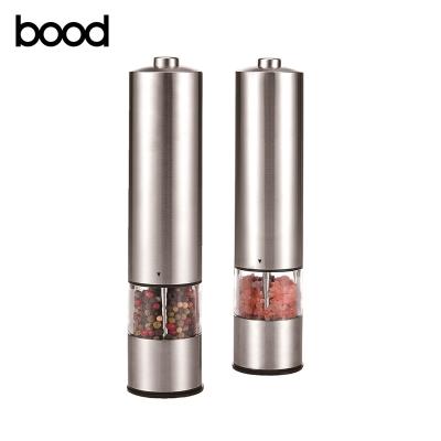 China Sustainable Classy Design Electric Pepper Mill With Stainless Steel Body for sale