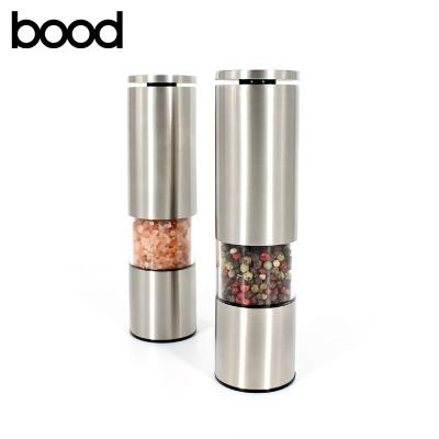 China Sustainable manual Amazon salt and pepper mill stainless steel body with ceramic core any size is available for sale