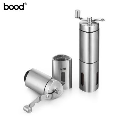 China Hot Selling Amazon New Design Outdoor Hand Rolling Manual Coffee Grinder With Foldable Handle In Triangle Shape for sale