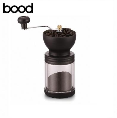 China Home Fashionable Manual Coffee Grinder with Glass Bottle for sale