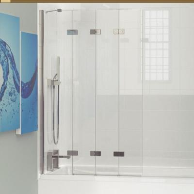 China Easy Installation Folding Frameless Bath Screen For Bathroom 4BASC2PFOUTSLH for sale