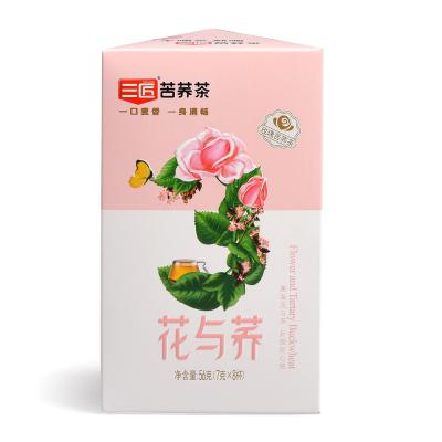 China Sanjiang 56g Tea Cake Rose Buckwheat Mixtuer Flavor Tea for sale