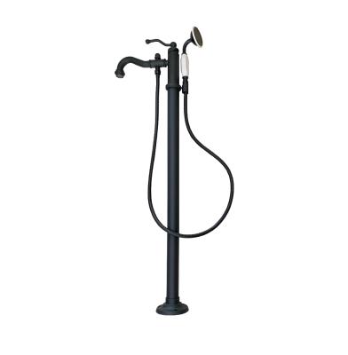 China Freestanding Top Control Victorian Style Slide Bar Bath And Shower Faucet for sale