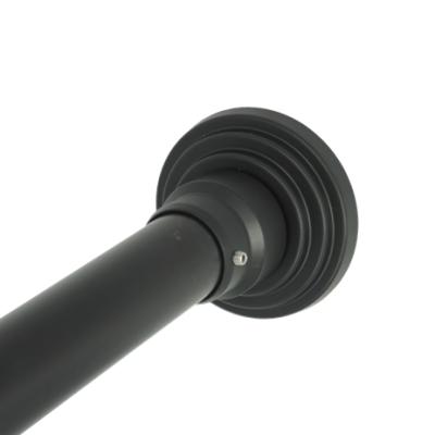 China Durable Matte Black Waverly Shower Rod Holders Bracket for sale