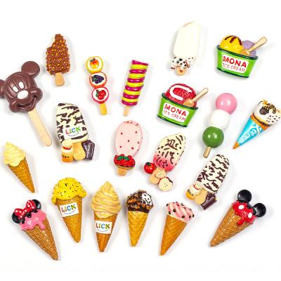 China Europe Cartoon Magnetic Sticker Ice Cream Popsicle Bar Simulation Food Fruit Game Fridge Magnetic Stickers Popular for sale