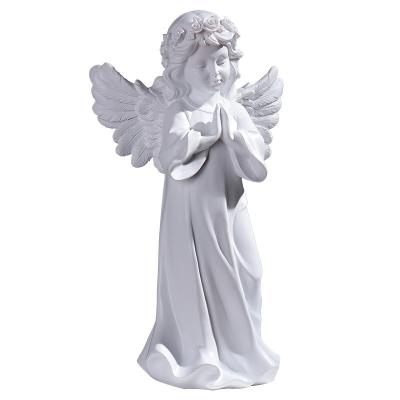 China Europe Customized Statue Resin Crafts Angel Sculptures Ornaments For Home Decoration Resin Figure Religious Figurines Toy Crafts for sale