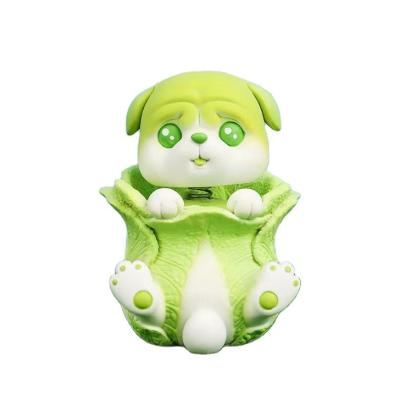 China Handwork creative vegetable cute cute expression resin Worlwide dog desk ornaments bagfairy for sale