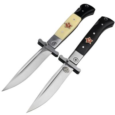 China Quick-change Al Red style Russian military tactical gear pocket folding outdoor hunting camping knife for sale