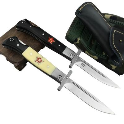 China Quick-Change Al Red Style Tactical Russian Outdoor Survival Hunting Camping Equipment Pocket Folding Knife for sale