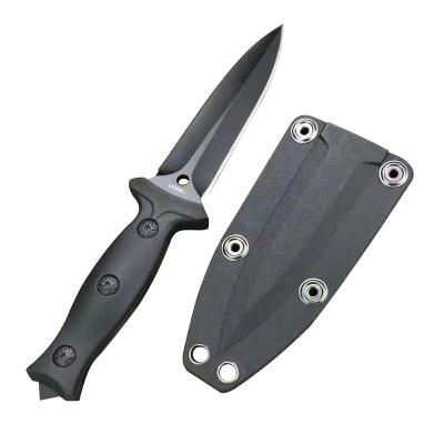 China Non-variable Outdoor Tactical Hunting Camping Fixed Knife Dual Gear 440C Combat Survival ABS Plastic Handle Blade for sale