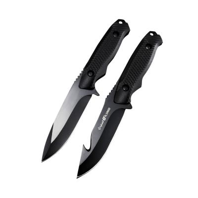 China Camping Knife Promotion Price Straight Knife Black Small Straight Outdoor Camping Knives for sale