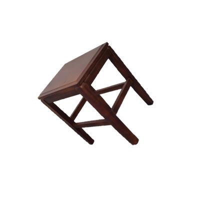 China Xingsheng Classic Brown Stool Wooden New Design Red Wine Wood For Outdoor for sale