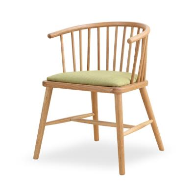 China Xingsheng Natural New Products Solid Wood Nordic Windsor Chair Dining Chairs Upholstered Chair For Living Room for sale