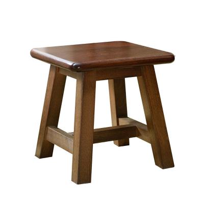 China Xingsheng Modern Solid Wood Small Stool Household Multifunctional Wooden Stool Round Low Stool for sale