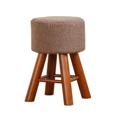 China Xingsheng Low Stool Modern Creative Solid Wood Small Round Stool Multifunctional Stool for sale