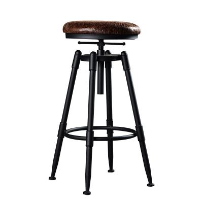 China Swivel Chair Modern Bar Stool Bar Chair Synthetic Leather Home Bar Stool for sale