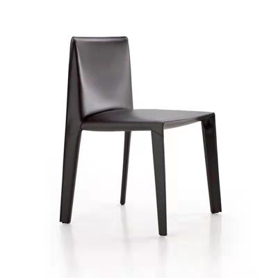 China Xingsheng Contemporary Minimalist Italian Dining Chairs, Minimalist Modern Leather Chairs For Home for sale