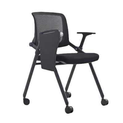 China Xingsheng Contemporary Training Folding Chair with Writing Board Conference Chair with Wheelchair with Table Panel Student Office Chair for sale