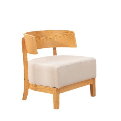 China Small solid wood low stool coffee table and chair sofa chair small modern Nordic simple back balcony chair three-piece set for sale