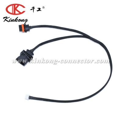 China Chinese Automobile Manufacturer Kinkong Customized Automotive Car Wire Harness With Molex 4P Connector WC001 for sale