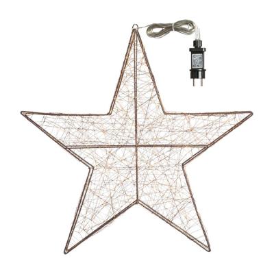 China Decorative Christmas Rattan Star Light Bohemia Style LED Cooper Lights with Transformer Fairy Lights for Led Room Decoration for sale