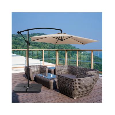 China Wholesale Price Modern Round Polyester Fabric Patio Table Umbrella For Outdoor Beach for sale