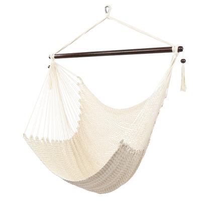 China Modern High Quality Beige Eco Friendly Hammock Chair Comfort Chairs Yard Garden Weave Chairs for sale