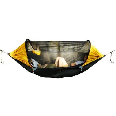 China Adult Nylon Jungle Outdoor Portable Camping Hammock With Mosquito Net for sale