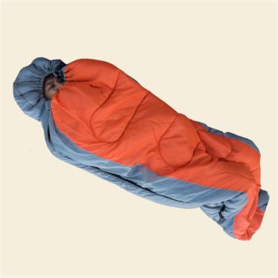 China 210T Polyester Portable Outdoor Hollow Fiber Cotton Waterproof Camping Waterproof Sleeping Envelope Type Bag for sale