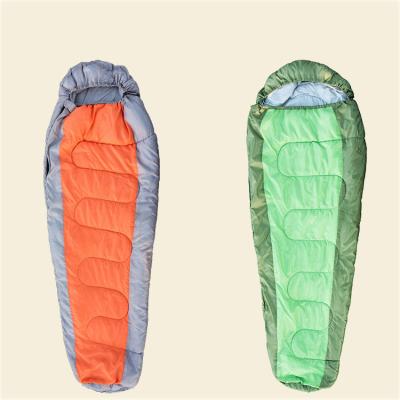 China Factory Price Outdoor Camping 210T Polyester Hollow Fiber Cotton Waterproof Sleeping Envelope Type Bag for sale