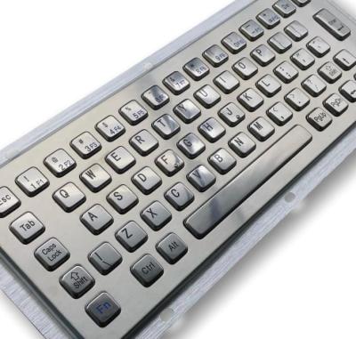 China Panel-montierte Edelstahl-Tastatur F3 Leichtgewicht Industrie-Metall-PC-Tastatur zu verkaufen