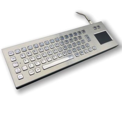 China IP65 Industrial Stainless Steel Keyboard Desktop Keyboard waterproof dustproof  -40℃ for sale