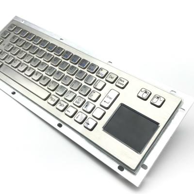 Chine Clavier industriel IP65 / IK07 avec pavé tactile SUS304 en acier inoxydable personnalisé à vendre