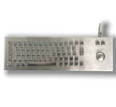 Chine Clavier métallique industriel IP64 SUS304 avec support Trackball support personnalisé à vendre