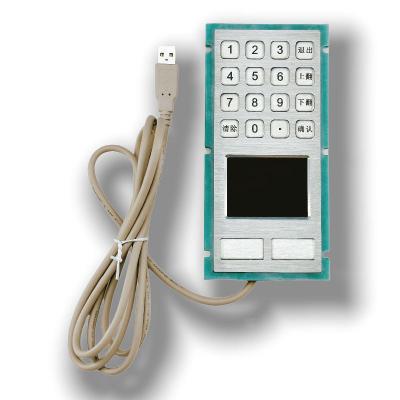 China IP65/IK07 Waterdicht/stofdicht Industriële roestvrijstalen toetsenbord integreren met TouchPad USB-interface Te koop