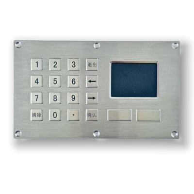 China IP65/IK07 Waterproof/Dustproof Industrial Stainless steel Keypad integrate with TouchPad USB interface Te koop