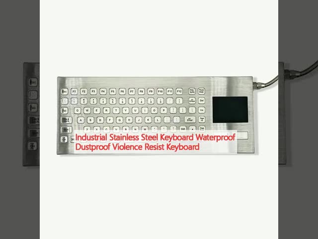 Industrial Stainless Steel Keyboard Waterproof Dustproof Violence Resist Keyboard