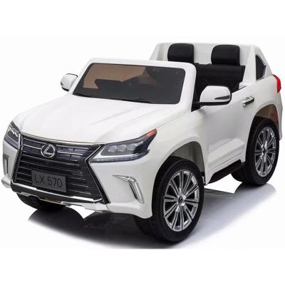 China 2018 New 2.4G RC License Ride On Car Electric Baby Plastic White Children Ride On Toy Car Wholesale 12v Ride On for sale