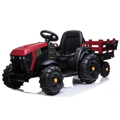 China Ride On Toy 2020 New Color 12V Kids Ride On Trucks Wholesale Kids Ride On Tractor Trailer Electric Cars for sale