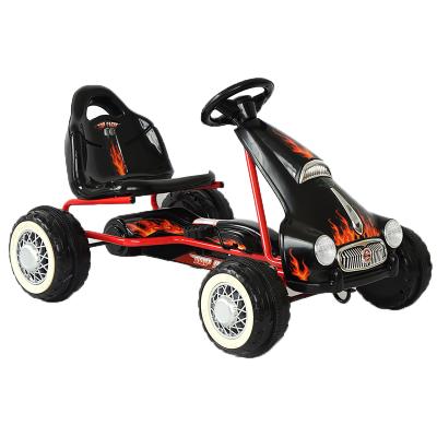 China Electric Music Kids Carting Go Kart 4 Wheel Kids Ride On Car Powered Outdoor for sale