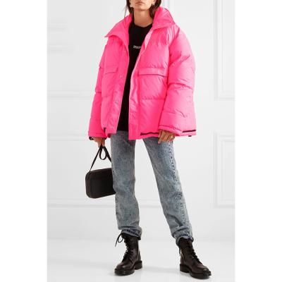 China Anti Shrink Fashion Glowing Woman Down Coat Women's Down Jackets for sale