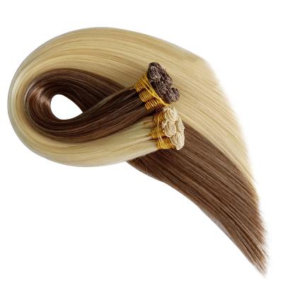 China Handmade Weft Thick Bottom Hand Drawn Double Tied Human Hair Weft Handtied Weft Russian Remy Virgin Hair for sale