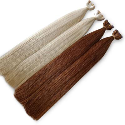 China Hot Straight Hair Vendor Flat Drawn Double Weft Full Cuticle Balayage Color for sale