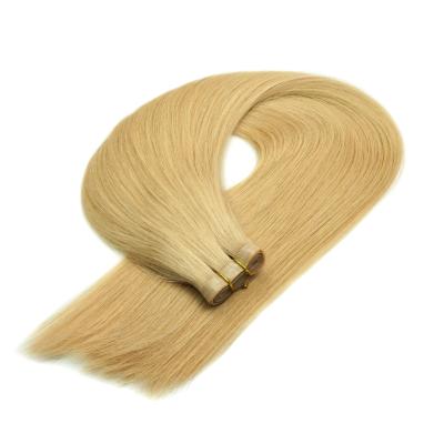 China High Quality Silky Straight Russian Virgin Hair 100% Flat Wave Human Hair Weft With Competitive Price for sale