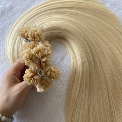 China 100% Luxury Flat Tip Hair Extension 1g/strand 0.8g/strand Double Drawn Cuticle Aligned Virgin Hair Wholesale Price for sale