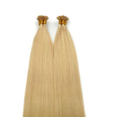 China Wholesale Cheap Straight Hair Extension Flat Tip Italy Keratin Person Pre Bonded Hair Extensions F Tip Hair Extension for sale