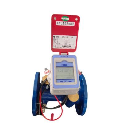 China Big hole ultrasonic water meter made in china mult jet dn300 rs485 water flow meter DN300 for sale