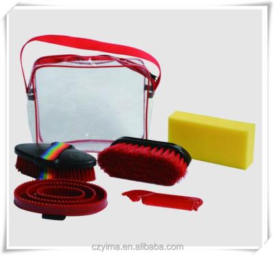 China Eco-Friendly Riding Accessories Dusting Brush Head Dust Cleaning Tool Horse Grooming Kit Cleaning Set Saddlers Equestrian Equipment for sale