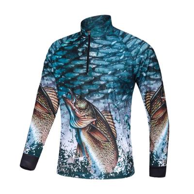 China 2022Best Products Eco-Friendly Fabric UV Protection Hot-selling Breathable Long Sleeve Logo Performance Fishing Wear Shirts Custom Made For Men for sale